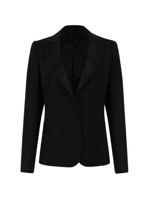 Tonello single-breasted peak-lapels blazer Black 02G583K559