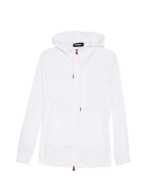 Kiton zip hoodie White UMC010K06R491