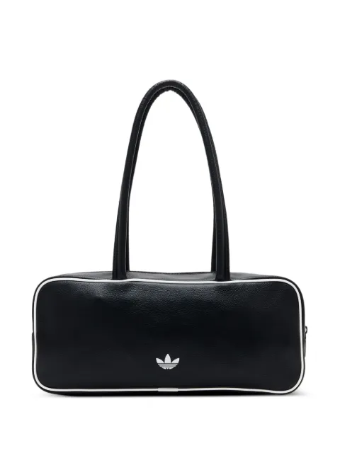 adidas Adicolor Elongated Airliner logo trim shoulder bag Black KD7851