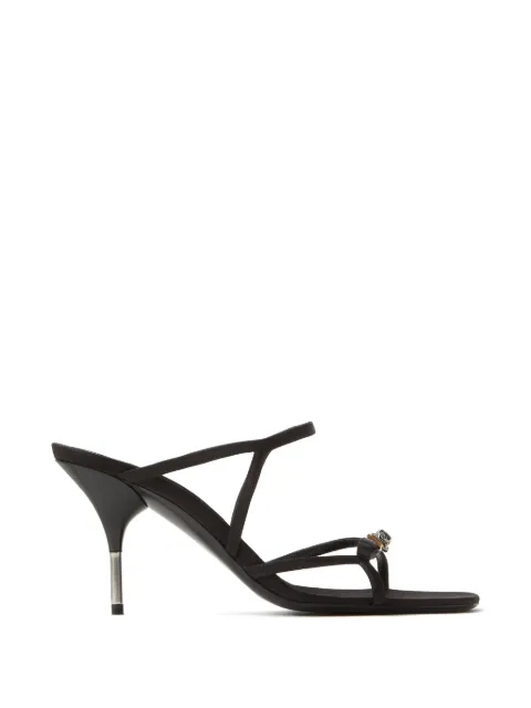 Versace Nyx hardware strap mules Black 10241311A17892
