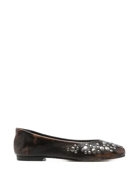 Gimaguas studded ballet flats Brown SWS264220039