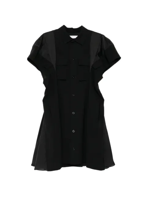 sacai wool mini dress Black 2608427