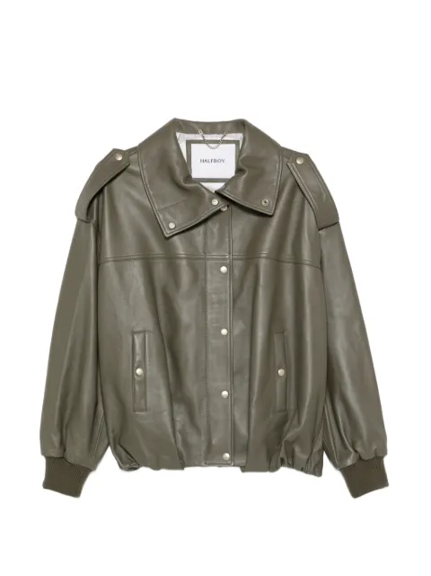 Halfboy buttonned collared jacket Green HS261WL022LT016