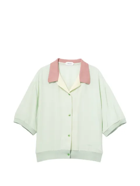 Versace silk short-sleeve shirt Green 10244261A17680