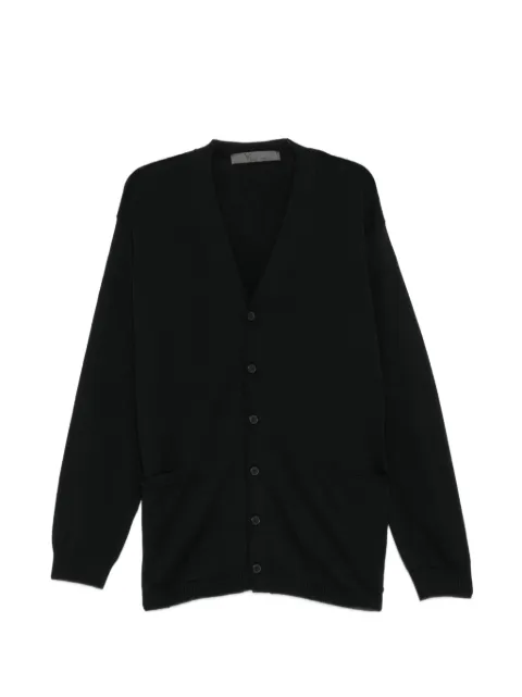 Y's V-neck button-up cardigan Black MKK44380