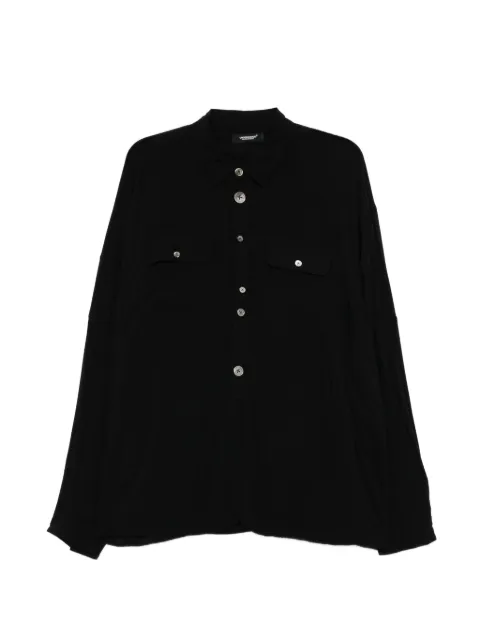 Undercover logo-patch shirt Black UC1F44082