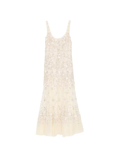 Needle & Thread floral-embrodairy dress Neutrals DGSL48RSS26LSA