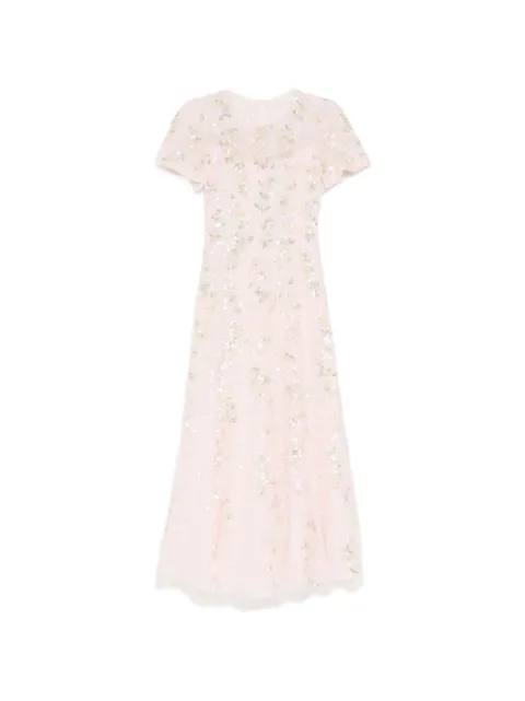 Needle & Thread all-over sequin embellishment dress Pink DGSS63RSS26PMU