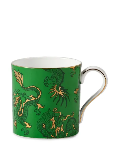 Shanghai Tang Dragon Graphic mug Green X6HAB450BG00