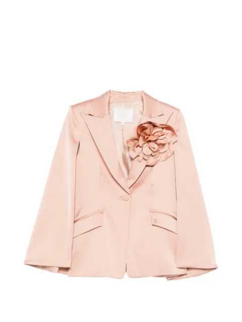 Babylone Paris flower pocketed suit jacket Pink WS00703ROSAANTICO