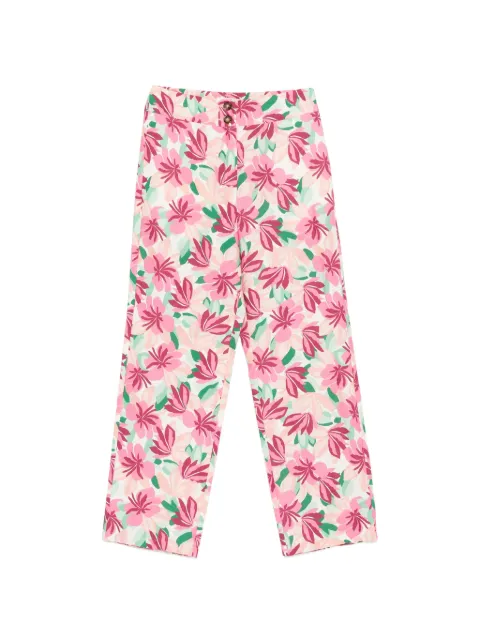 I BLUES floral trousers White 7131192