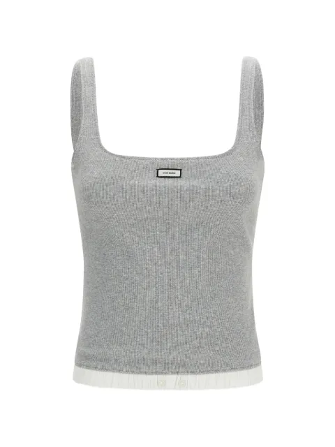 ENTIRE STUDIOS ribbed tank top Grey ESSS26TA018766238