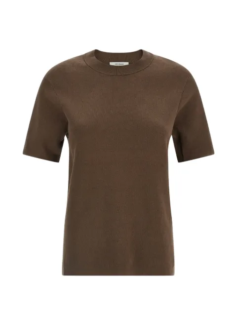 ENTIRE STUDIOS mercerized crew neck T-shirt Brown ESSS26PO020122096