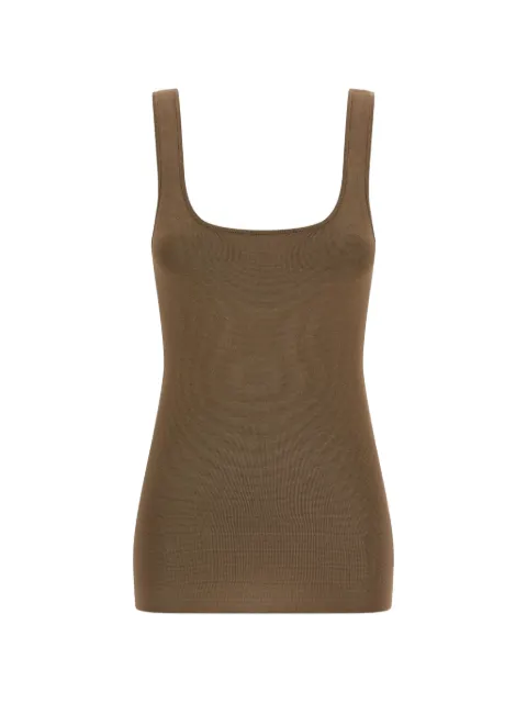 ENTIRE STUDIOS square-neck top Brown ESSS26TO032370087