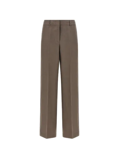 Peserico linen trousers Brown A0404002606151