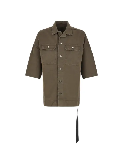 Rick Owens DRKSHDW Magnum Tommy front button pockets shirt Grey DU01F4290CVS