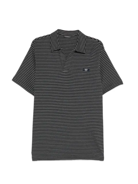 Emporio Armani striped polo shirt Black EM004118AF20452