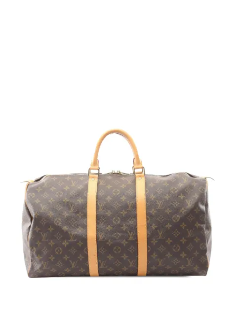 Louis Vuitton Pre-Owned 2008 Monogram Keepall 50 travel bag Brown ZH027M147YL08IDO