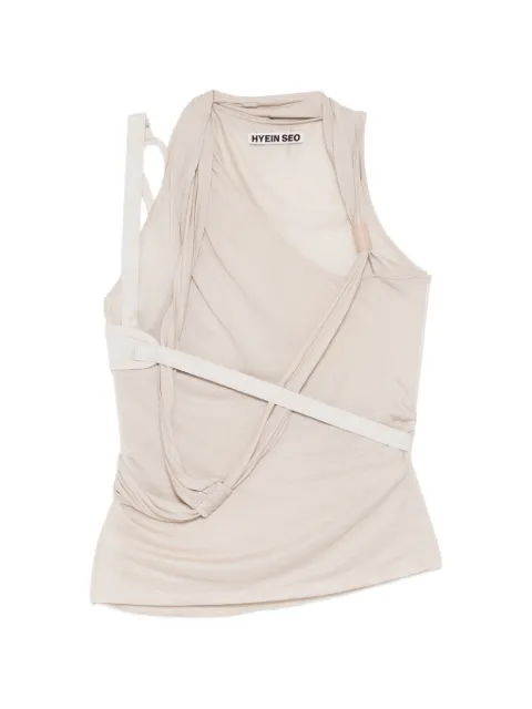 Hyein Seo sleevelss knot top Neutrals SS26TS5MB