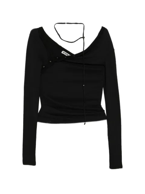 Hyein Seo twisted T-shirt Black SS26TS2K