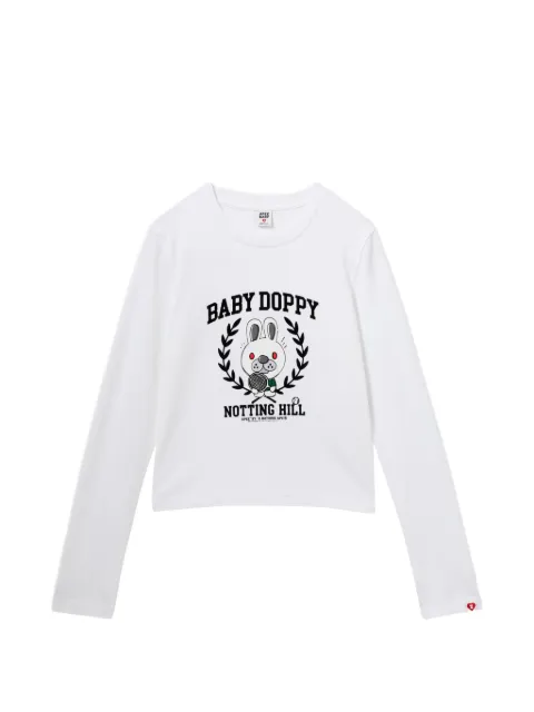 APEE™ by *A BATHING APE® logo-print long-sleeve shirt White 0PXLTAS257A6QWHX00S