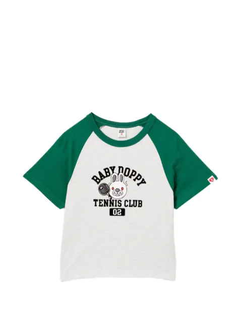 APEE™ by *A BATHING APE® logo-print raglan sleeve T-shirt Grey 0PXTEAS267A6QGYA00S