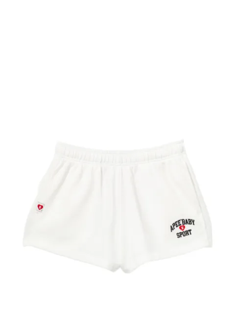APEE™ by *A BATHING APE® logo-embroidered shorts White 0PXSPAS222A6QWHX00S