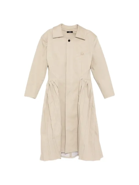 BONBOM pleated coat Neutrals COAT2