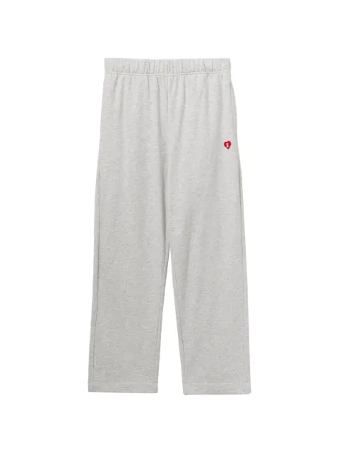 APEE™ by *A BATHING APE® logo-patched straight-leg track pants Grey 0PXPTAS161A6QGYA00S