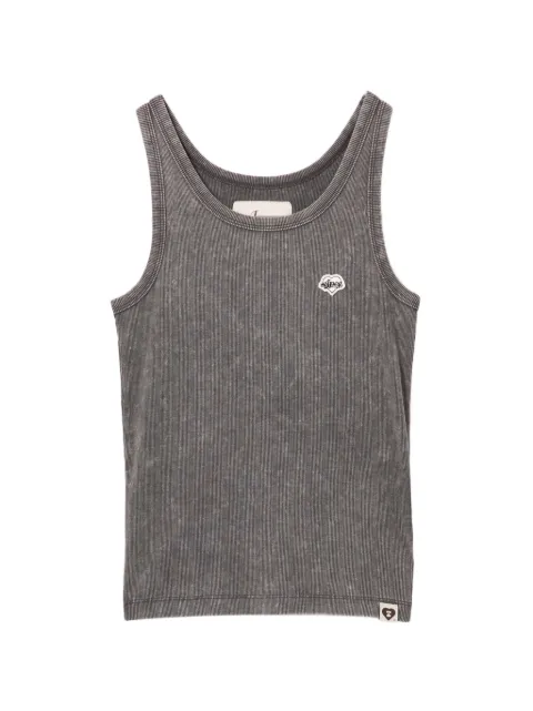 APEE™ by *A BATHING APE® logo-patched round neck tank top Grey 0PXTKAS245A6QGYD00S