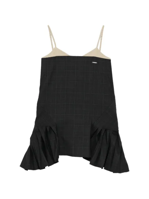 BONBOM fake-layering mini dress Grey DRESS10
