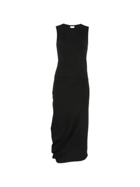 Calvin Klein ribbed sleeveless midi dress Black LV044F214GUB1