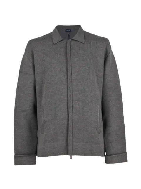Kenzo Pre-Owned Textured collared sweatshirt Grey W251113
