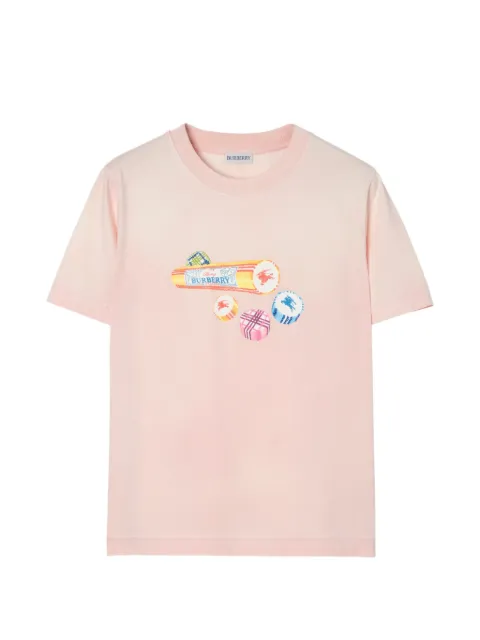Burberry candy rock cotton T-shirt Pink 8123294