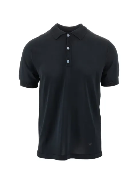 Emporio Armani buttoned polo shirt Blue EM005709AF25741UB109