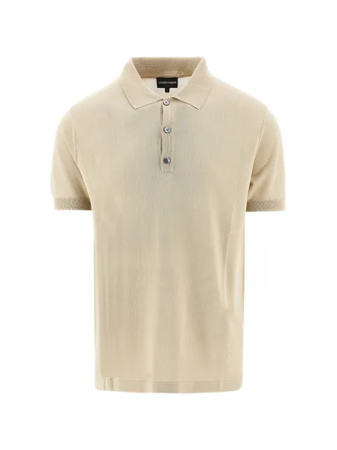 Emporio Armani buttoned polo shirt Neutrals EM005709AF2574