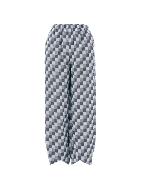 Emporio Armani jacquard trousers Blue EW003348AF22444FB455