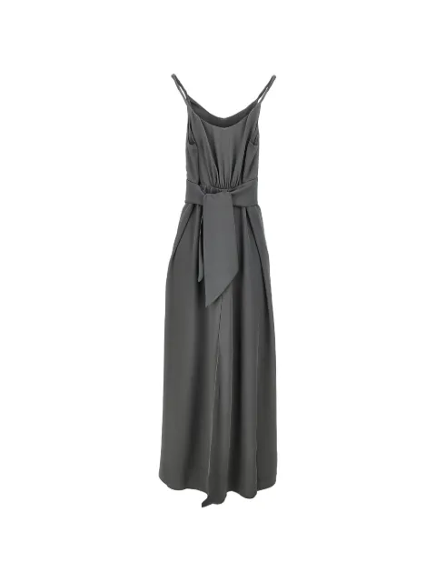 Emporio Armani bow sleeveless maxi dress Grey EW003317AF20495