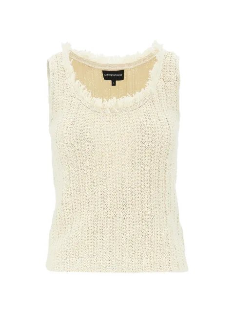 Emporio Armani knitted sleeveless tank top Neutrals EW002979AF22478U1058