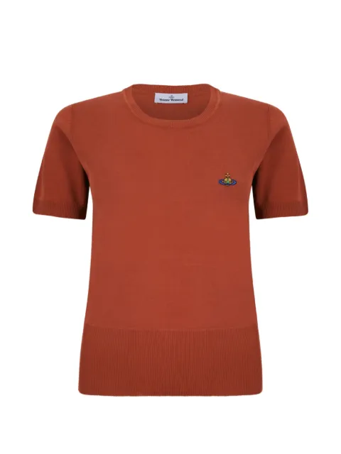 Vivienne Westwood orb crew-neck T-shirt Orange 1803002QY003F