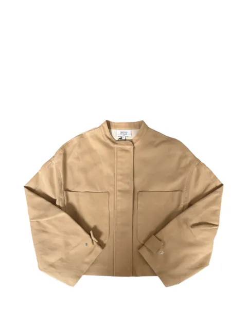 Maison Kitsuné pocket-details cotton jacket Neutrals QW02106WW9093