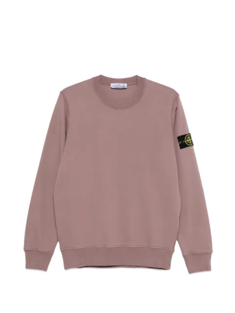 Stone Island logo-patch sweatshirt Pink L1S156100060S0051