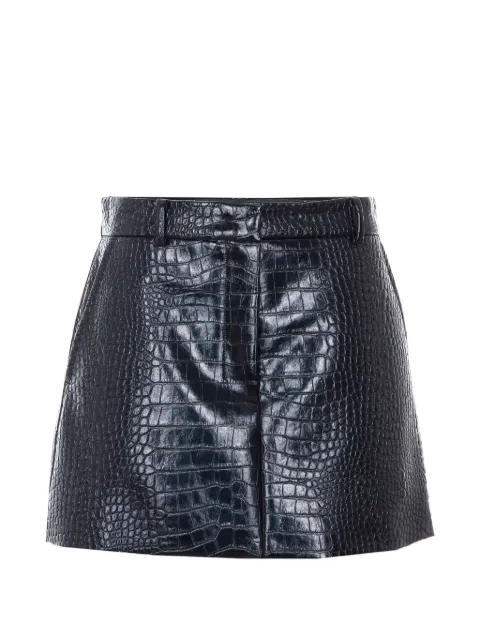 Sportmax Gleba crocodile mini skirt Black 2612101061600