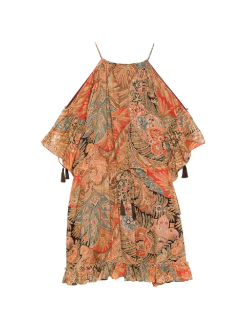 ETRO paisley-pattern mini dress Orange WRHA062899SA5V0
