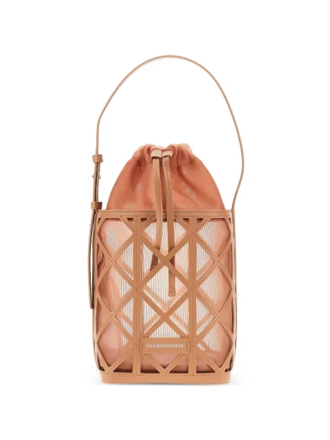 Emporio Armani cage-style bucket bag Orange EW004819AF25756