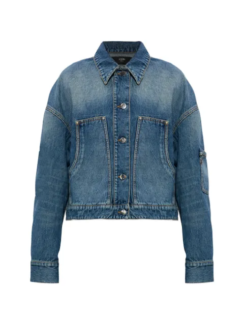 AMIRI women´s denim work jacket Blue AWOUJA1024
