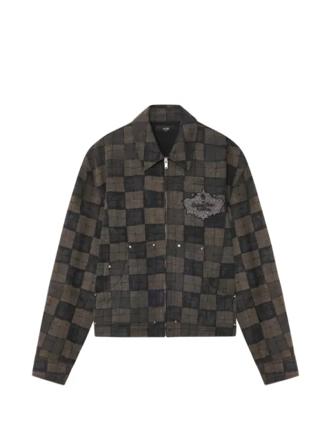 AMIRI chateau crest denim jacket Brown AMOUJA1103