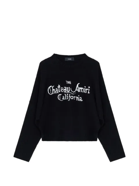 AMIRI Chateau Amiri sweater Black AWTOKN1038