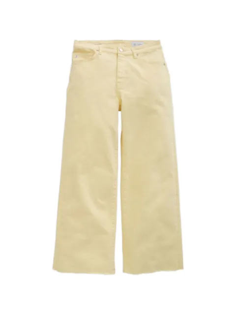 AG Jeans Saige wide-leg crop jeans Yellow FSW1D49VN