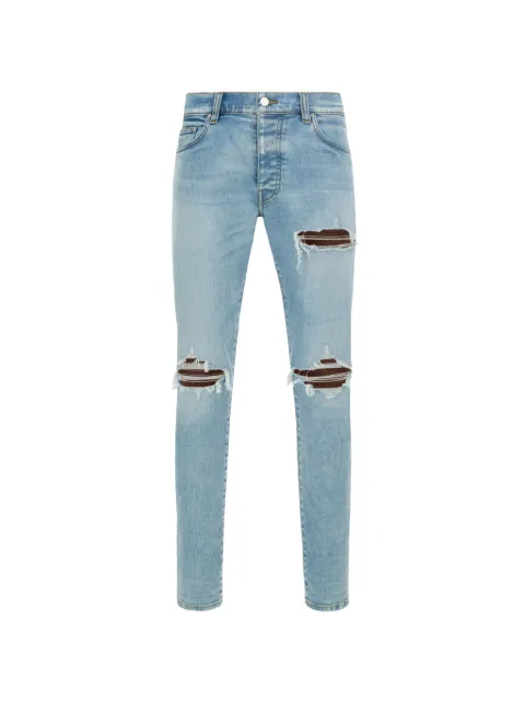 AMIRI croc MX1 jeans Blue AMBMJE1057